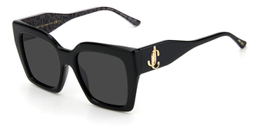 Women Jimmy Choo Sunglasses: ELENI/G/S - Black Grey - SpecSMART Eye Clinic (Diagonal View)